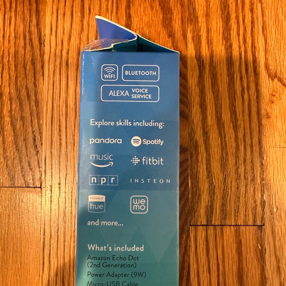 NWT - Amazon Echo Dot (2nd Gen) in Black - Compact Smart Assistant w/ Alexa - Picture 3 of 3